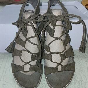 Olive Green Women's Gladiator Sandals